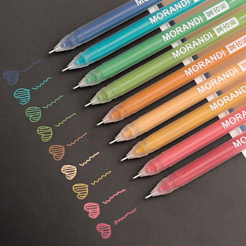 Morandi Color Clip 0.5mm Gel Pen Planner Pen 